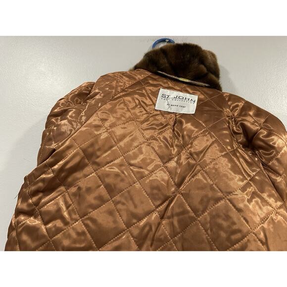 St. John Coat Collection Faux Fur Coat Size 4 NEW - Picture 11 of 11